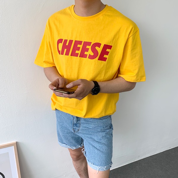 치즈 반팔 티셔츠 (3 color)